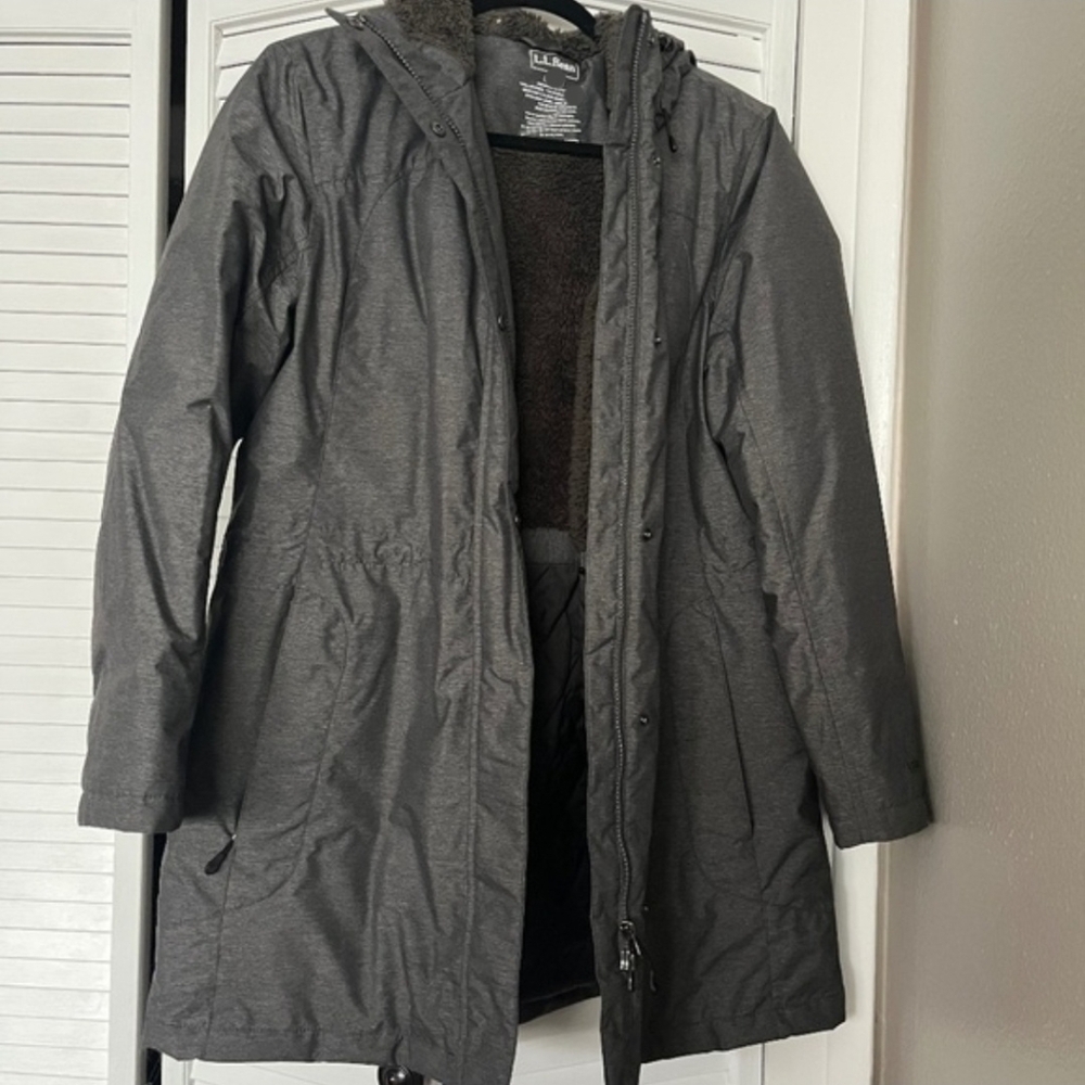 L.L. Bean Gray Parka - Large